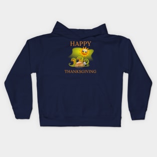 Happy Thanksgiving Turkey Day Cool Gratitude Gift Kids Hoodie